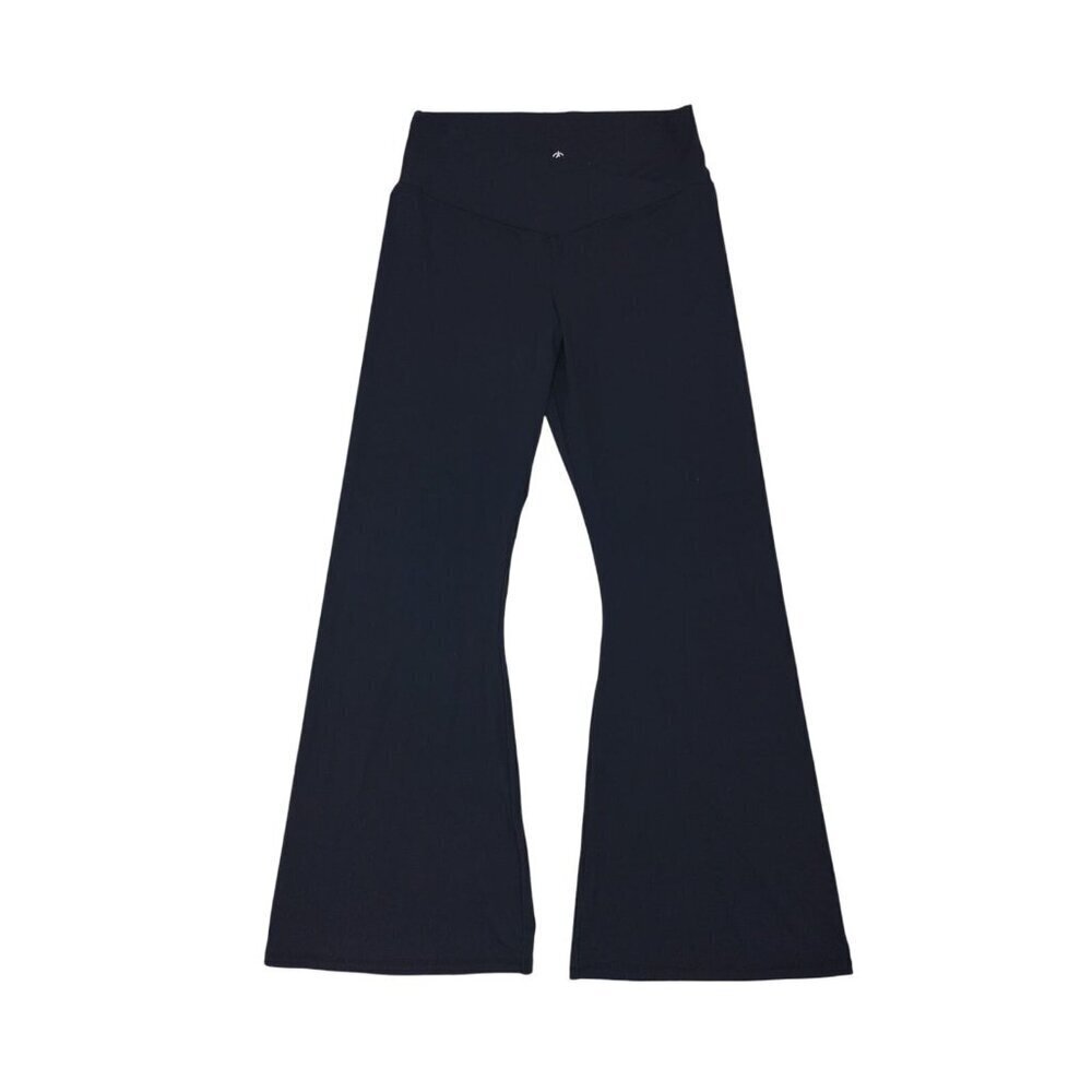 Sunzel Womens Black Wide Leg Yoga Pants 2XL Nylon Spandex Blend.